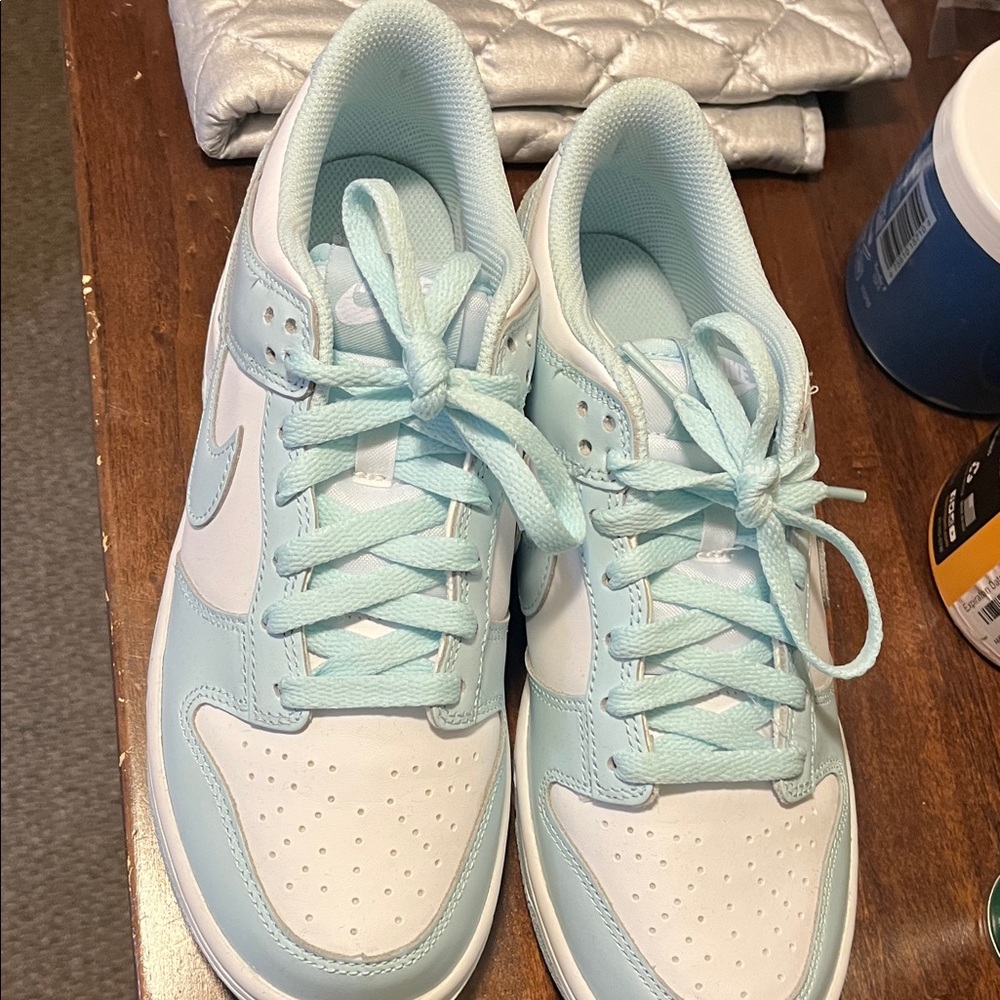 Nike Light Blue and White Sneakers